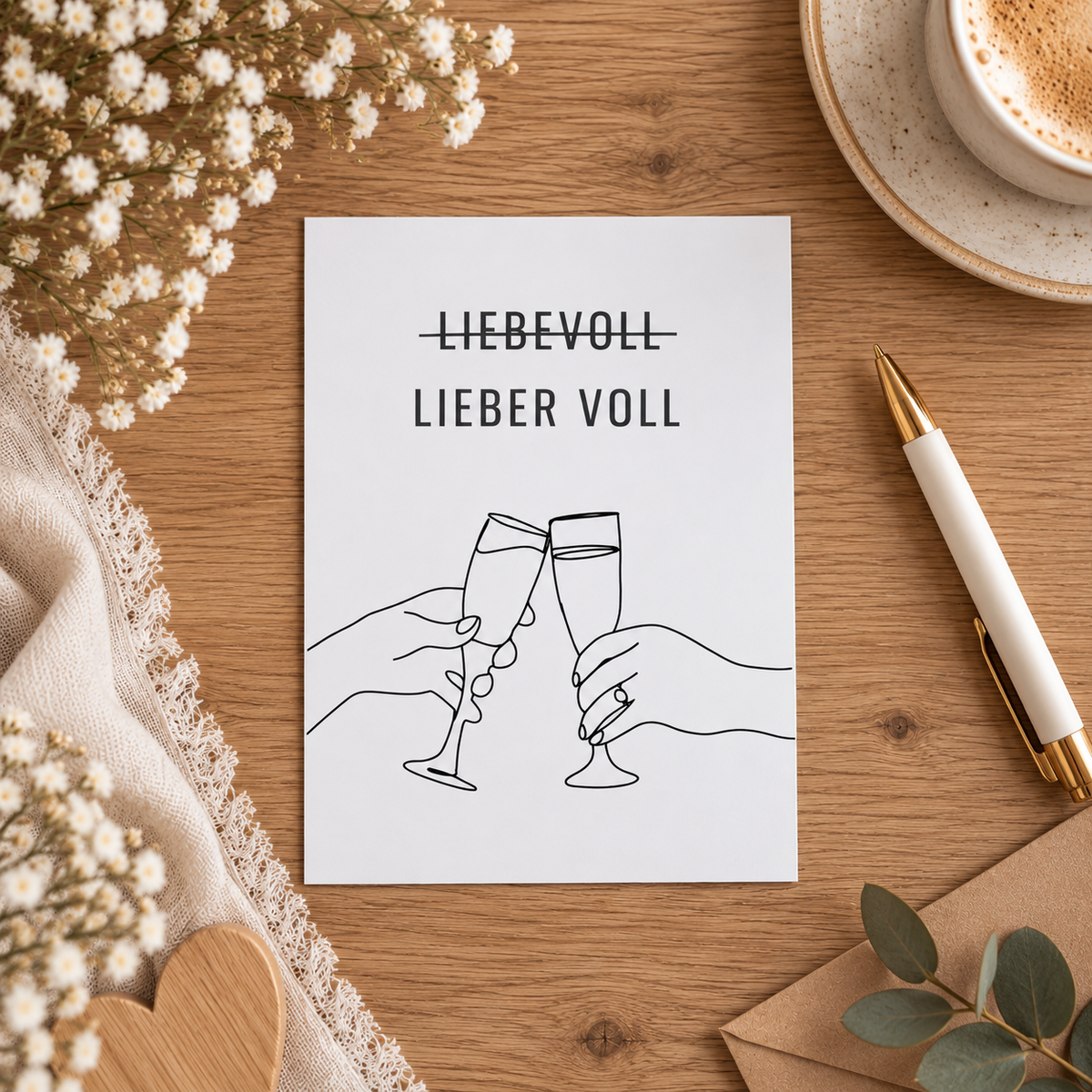 Postkarte "Liebe(r)voll"