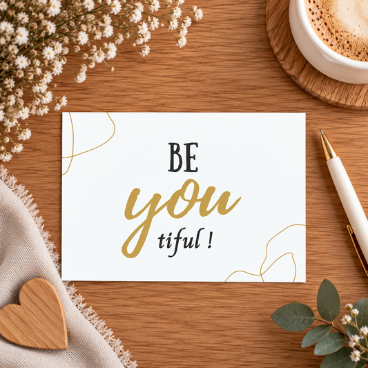 Postkarte "BEyouTIFUL"