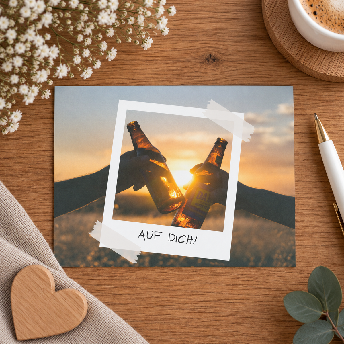 Postkarte "Auf Dich"