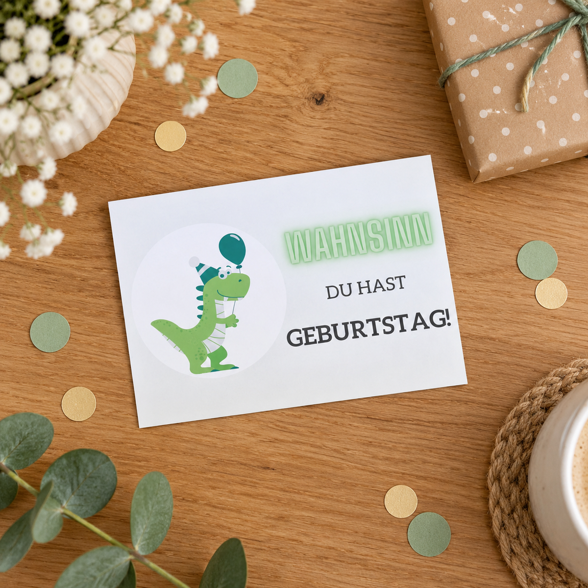 Postkarte "Dino Geburtstag"