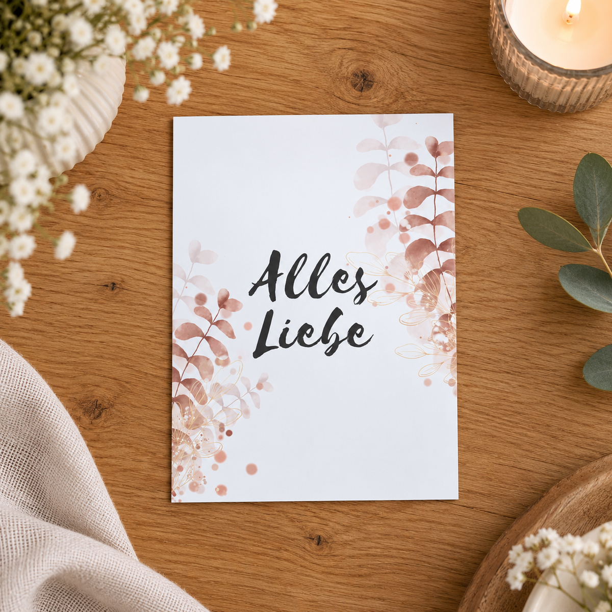 Postkarte "Alles Liebe"