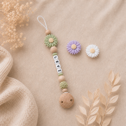 Schnullerkette Blume