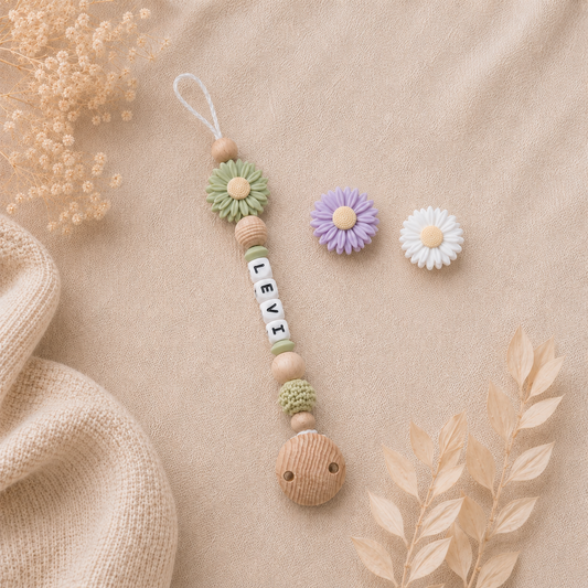 Schnullerkette Blume
