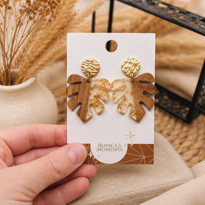 Ohrringe Monstera