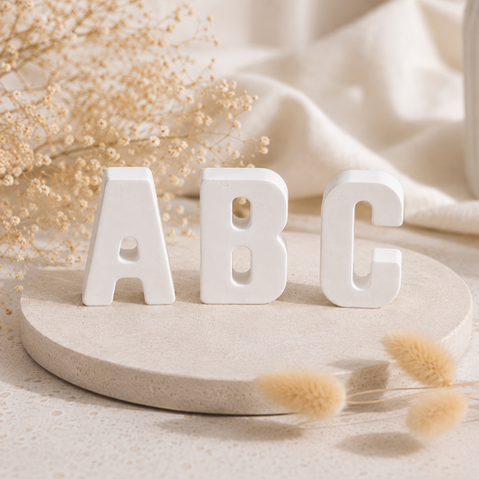 Kreativgips Buchstaben