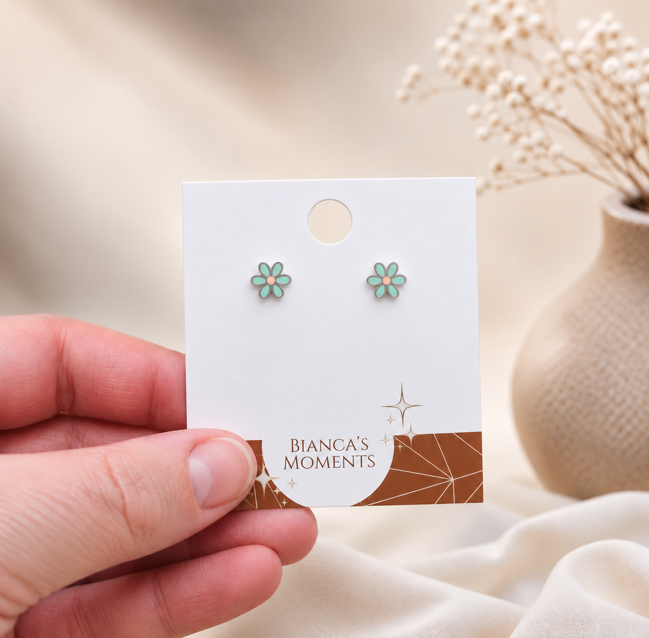 Ohrstecker Blume