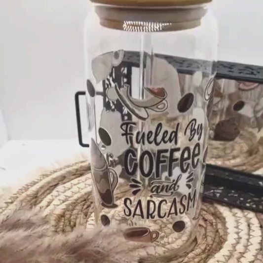 Trinkglas "Coffee and Sarcasm"